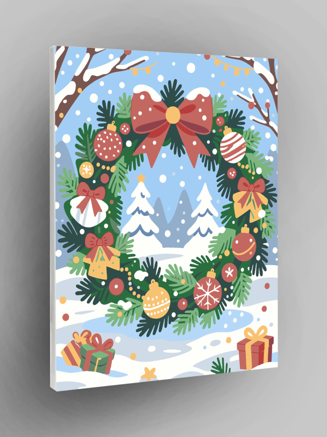 Raqamlar bo‘yicha rasm &amp;quot;Yangi yil gulchambari&amp;quot;