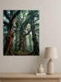 Постер на холсте &amp;quot;Деревья в древних руинах&amp;quot;