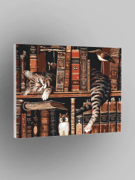 Raqamlar bo&#039;yicha rasm &quot;Kutubxonachi pishak&quot;