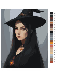 Raqamlar bo'yicha rasm "Yoqimli jodugar"