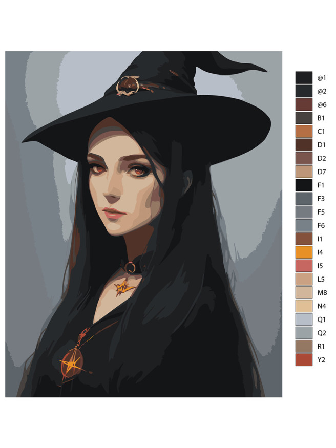 Raqamlar bo&amp;#039;yicha rasm &amp;quot;Yoqimli jodugar&amp;quot;