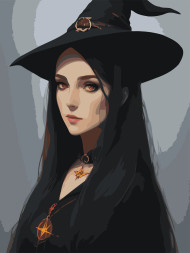 Raqamlar bo'yicha rasm "Yoqimli jodugar"