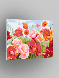 Raqamlar bo'yicha rasm "Lola dalasi"