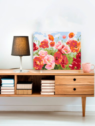 Raqamlar bo'yicha rasm "Lola dalasi"