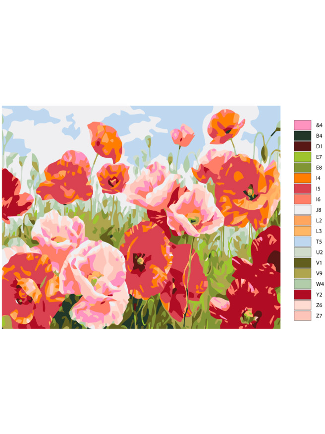 Raqamlar bo&amp;#039;yicha rasm &amp;quot;Lola dalasi&amp;quot;