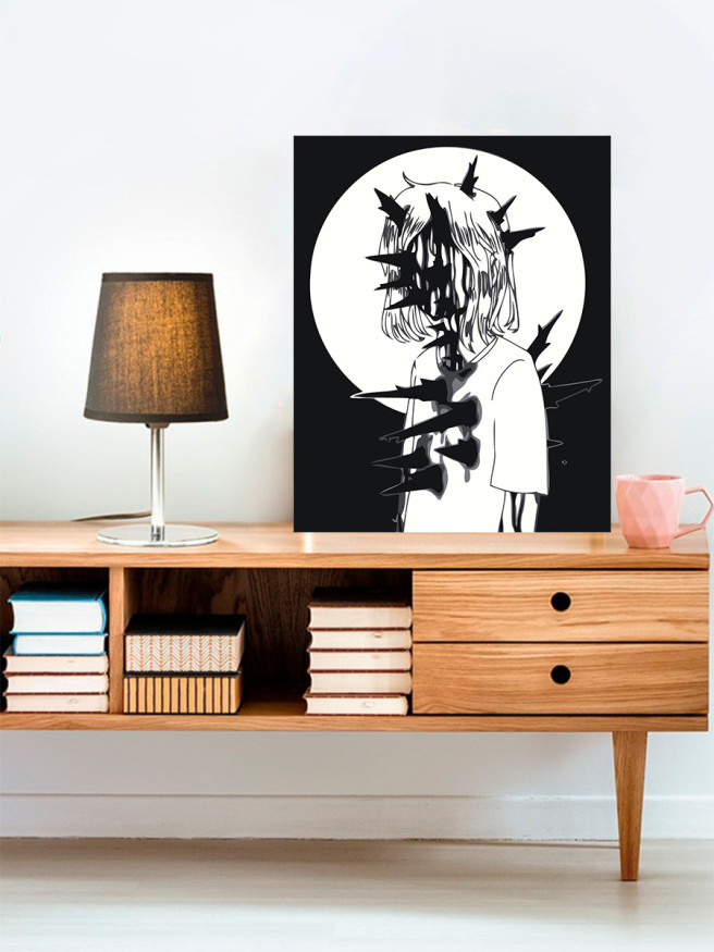 Raqamlar bo&amp;#039;yicha rasm &amp;quot;Tikanli qiz&amp;quot;