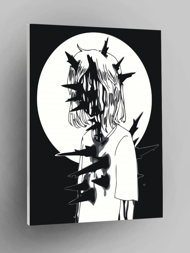 Raqamlar bo&amp;#039;yicha rasm &amp;quot;Tikanli qiz&amp;quot;