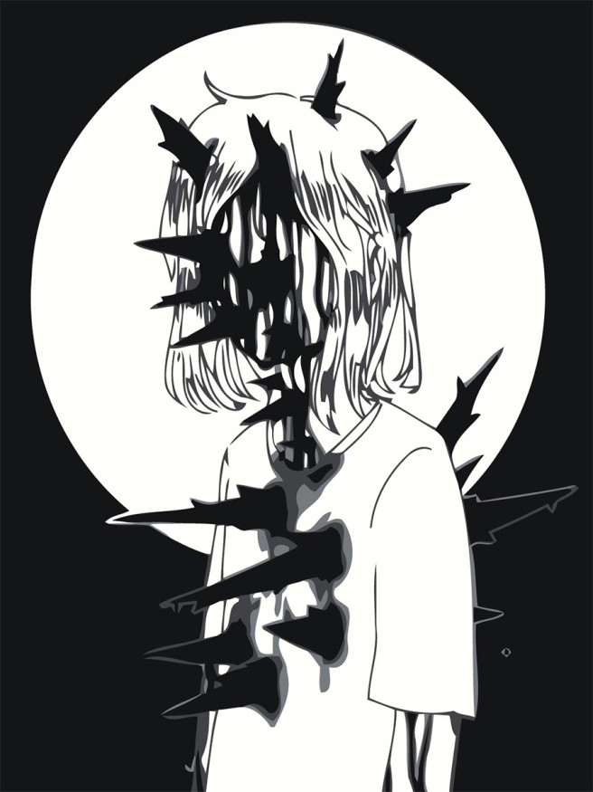 Raqamlar bo&amp;#039;yicha rasm &amp;quot;Tikanli qiz&amp;quot;