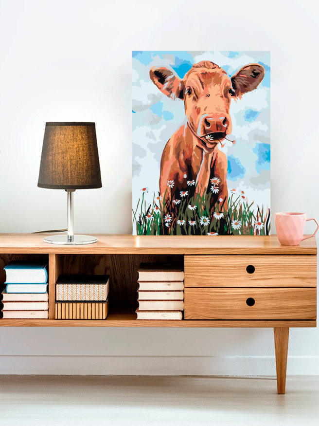 Raqamlar bo&amp;#039;yicha rasm &amp;quot;Sigir va boychechaklar&amp;quot;