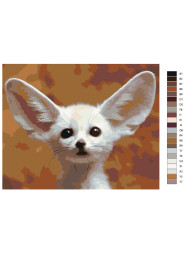 Картина по номерам "Ушастая лиса фенек"