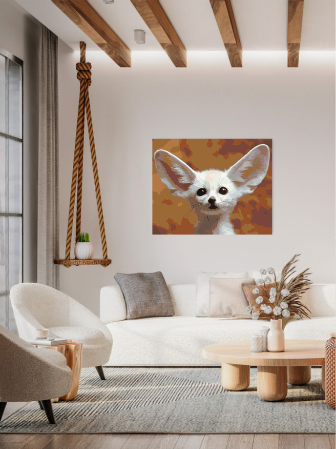 Картина по номерам &amp;quot;Ушастая лиса фенек&amp;quot;