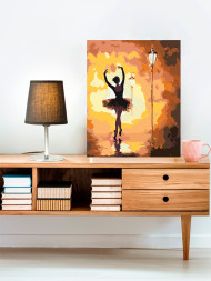 Raqamlar bo'yicha rasm "Balerina"