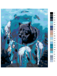 Raqamlar bo&#039;yicha rasm &quot;Bo&#039;ri&quot;