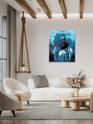 Raqamlar bo&#039;yicha rasm &quot;Bo&#039;ri&quot;