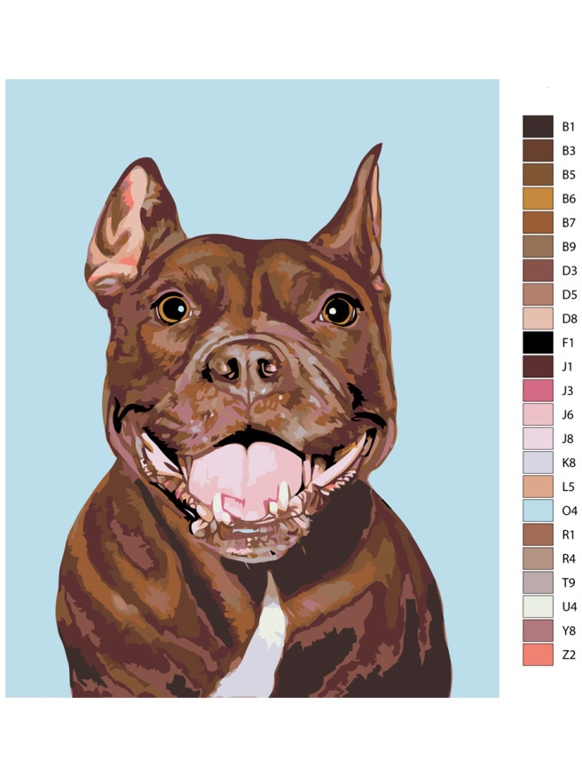 Raqamlar bo&amp;#039;yicha rasm &amp;quot;Kuchuk rasmi&amp;quot;