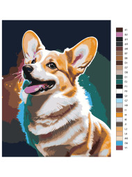 Raqamlar bo&#039;yicha rasm &quot;Salqin it&quot;