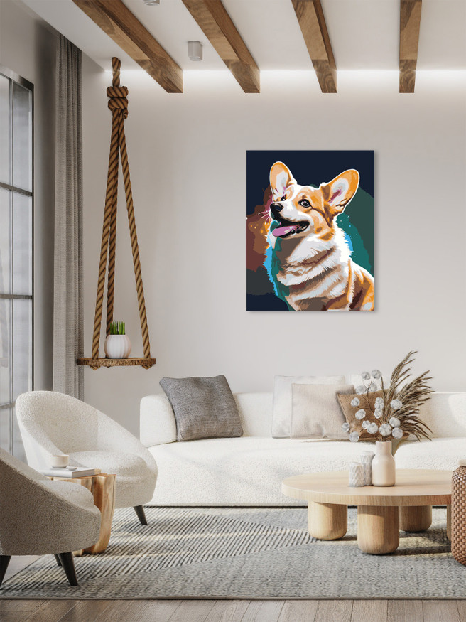 Raqamlar bo&amp;#039;yicha rasm &amp;quot;Salqin it&amp;quot;