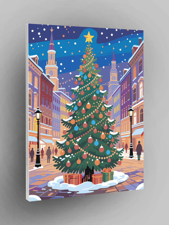 Raqamlar bo‘yicha rasm &amp;quot;Shahar maydonidagi archa&amp;quot;