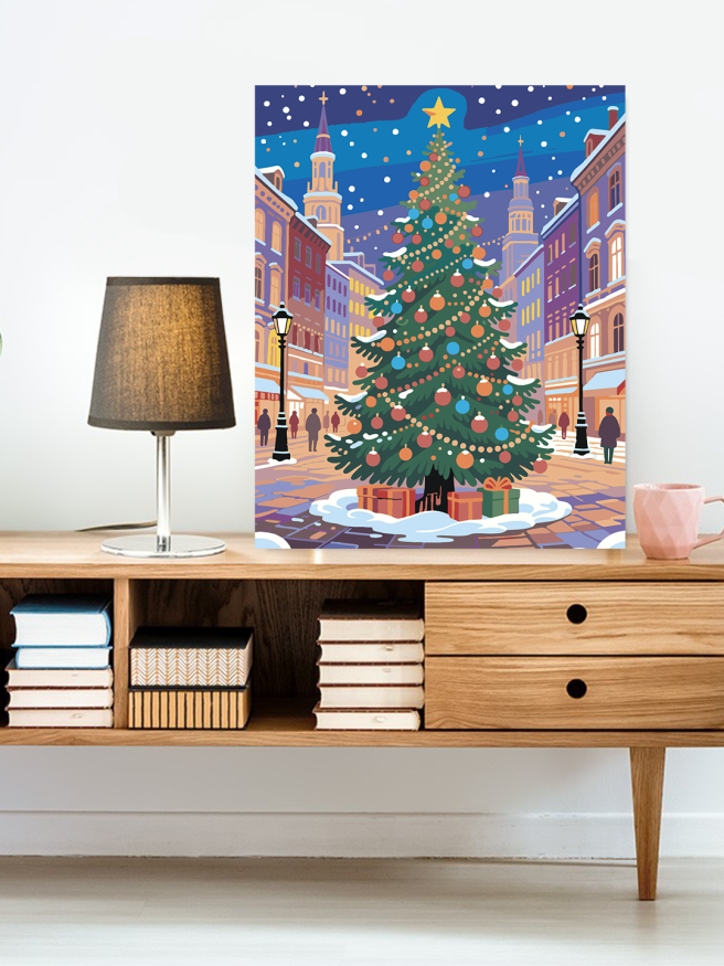 Raqamlar bo‘yicha rasm &amp;quot;Shahar maydonidagi archa&amp;quot;