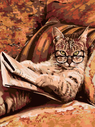 Raqamlar bo&#039;yicha rasm &quot;Gazeta o&#039;qiyatgon pishak&quot;