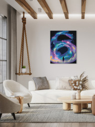 Raqamlar bo&#039;yicha rasm &quot; Cheksizlikka yo&#039;l&quot;