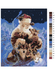 Raqamlar bo'yicha rasm "qor bobo"