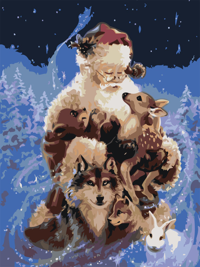 Raqamlar bo&amp;#039;yicha rasm &amp;quot;qor bobo&amp;quot;