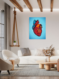 Raqamlar bo'yicha rasm "Yurak"