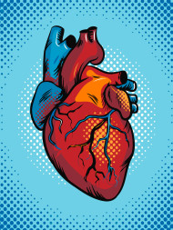 Raqamlar bo'yicha rasm "Yurak"