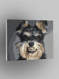 Raqamlar bo'yicha rasm "G'azablangan it"