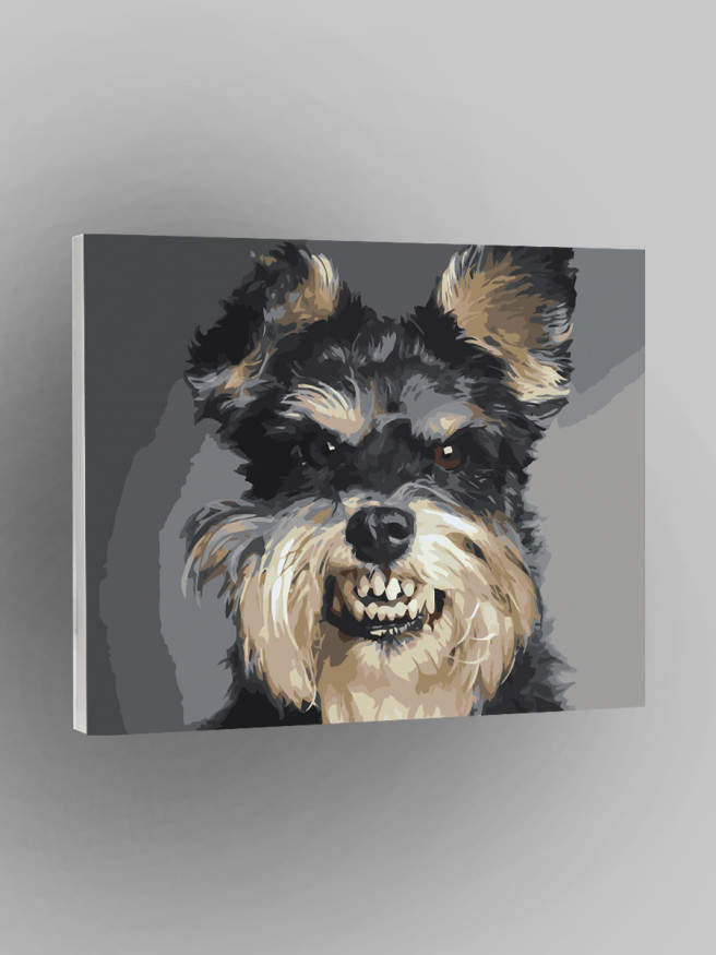 Raqamlar bo&amp;#039;yicha rasm &amp;quot;G&amp;#039;azablangan it&amp;quot;