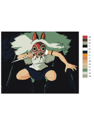 Raqamlar bo'yicha rasm "Jangchi ayol"