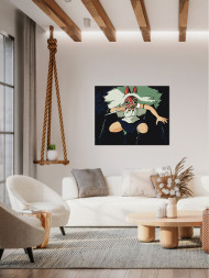 Raqamlar bo'yicha rasm "Jangchi ayol"