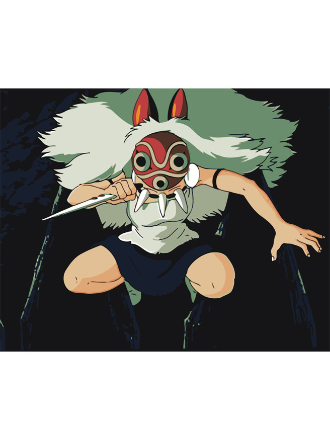 Картина по номерам &amp;quot;Девушка воин&amp;quot;