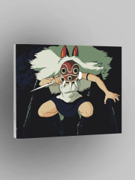 Raqamlar bo'yicha rasm "Jangchi ayol"