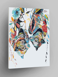 Raqamlar bo&#039;yicha rasm &quot;Bir juft yarasalar&quot;