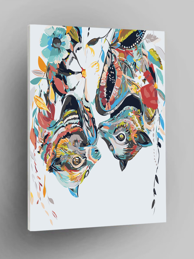 Raqamlar bo&amp;#039;yicha rasm &amp;quot;Bir juft yarasalar&amp;quot;