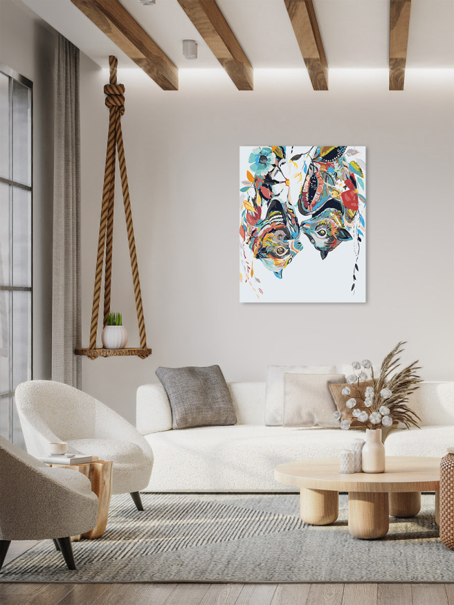 Raqamlar bo&amp;#039;yicha rasm &amp;quot;Bir juft yarasalar&amp;quot;