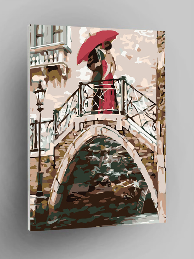 Картина по номерам &amp;quot;Пара под зонтом&amp;quot;