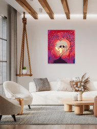 Картина по номерам &amp;quot;Любовь птичек&amp;quot;