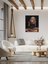 Raqamlar bo&#039;yicha rasm &quot;Qora tanli qiz&quot;