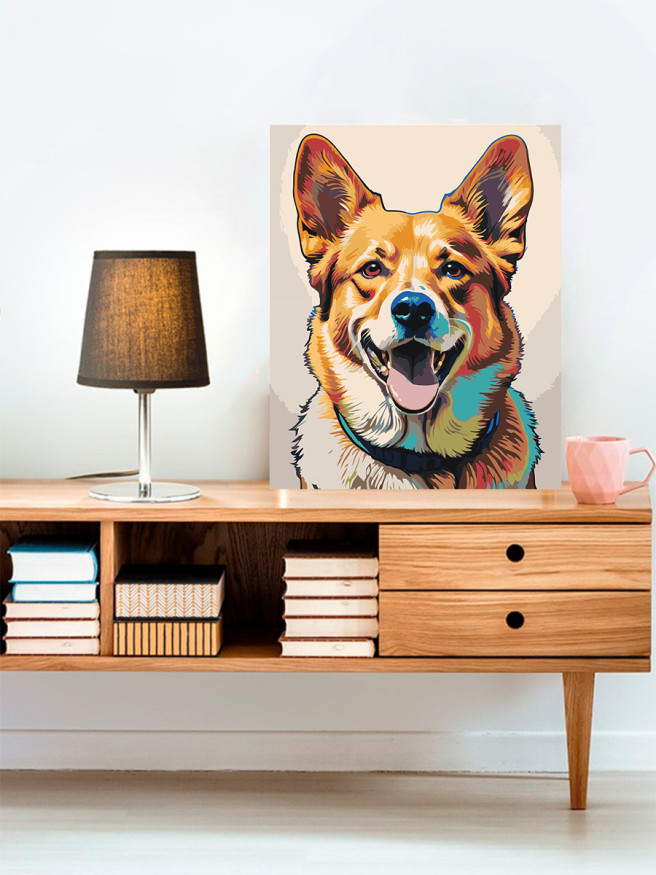 Raqamlar bo&amp;#039;yicha rasm &amp;quot;Chiroyli it&amp;quot;