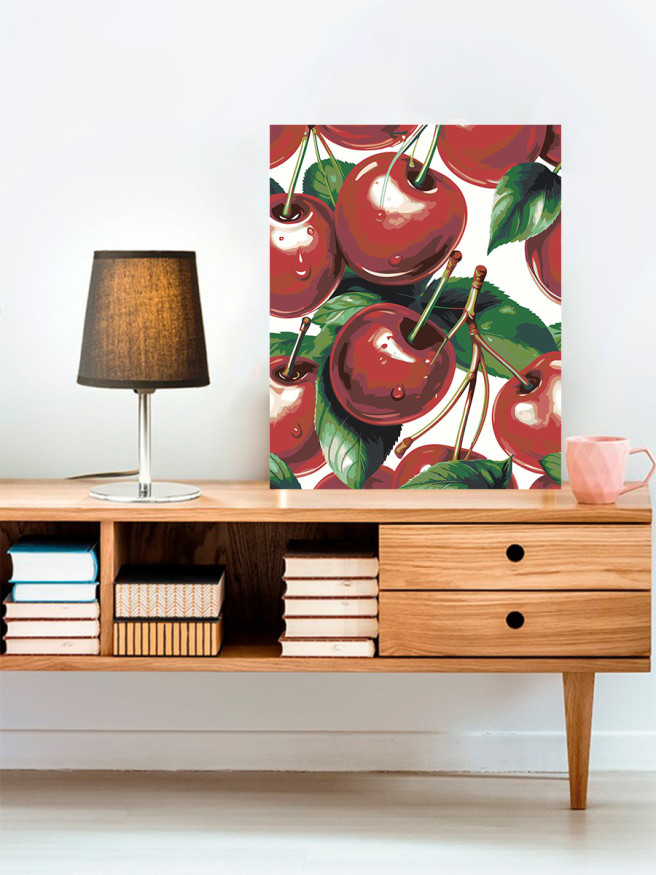 Картина по номерам &amp;quot;Сочная вишня&amp;quot;