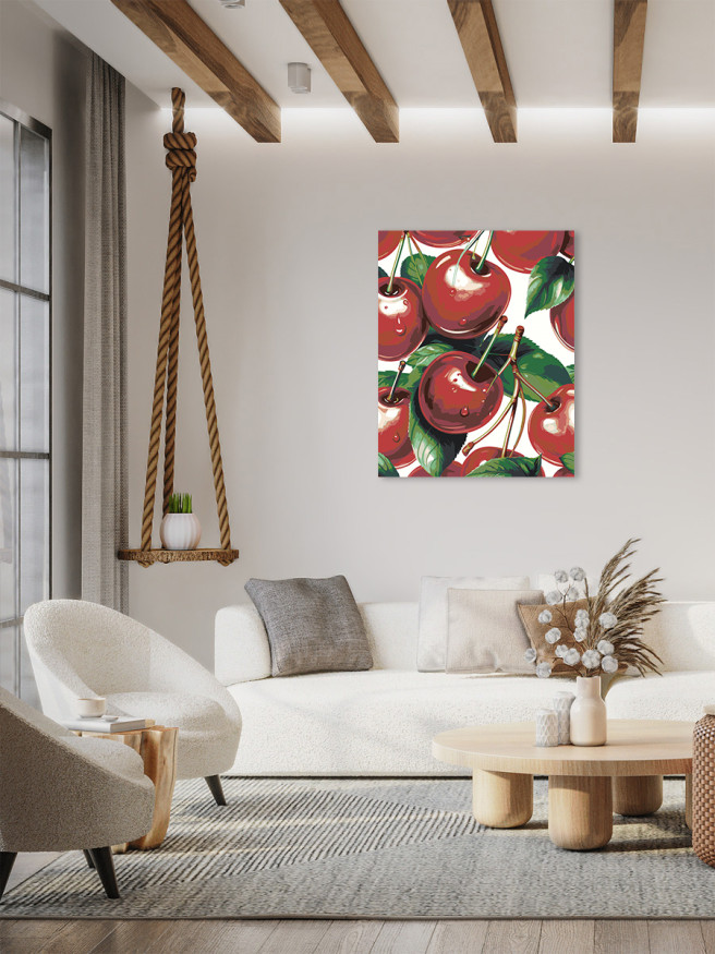 Картина по номерам &amp;quot;Сочная вишня&amp;quot;