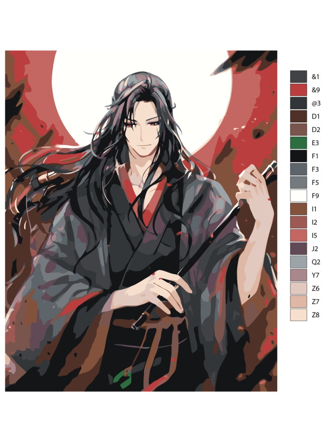 Картина по номерам &amp;quot;Вэй Усянь (Магистр Дьявольского культа)&amp;quot;