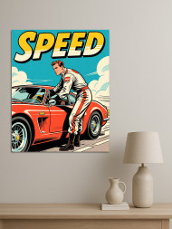 Постер на холсте &amp;quot;Скорость&amp;quot;