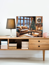 Raqamlar bo‘yicha rasm &quot;Yorqin Rojdestvo oqshomi&quot;