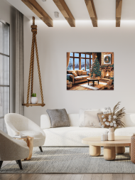 Raqamlar bo‘yicha rasm &quot;Yorqin Rojdestvo oqshomi&quot;