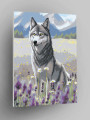 Картина по номерам &amp;quot;Волк в поле&amp;quot;