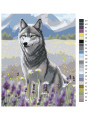 Картина по номерам &amp;quot;Волк в поле&amp;quot;